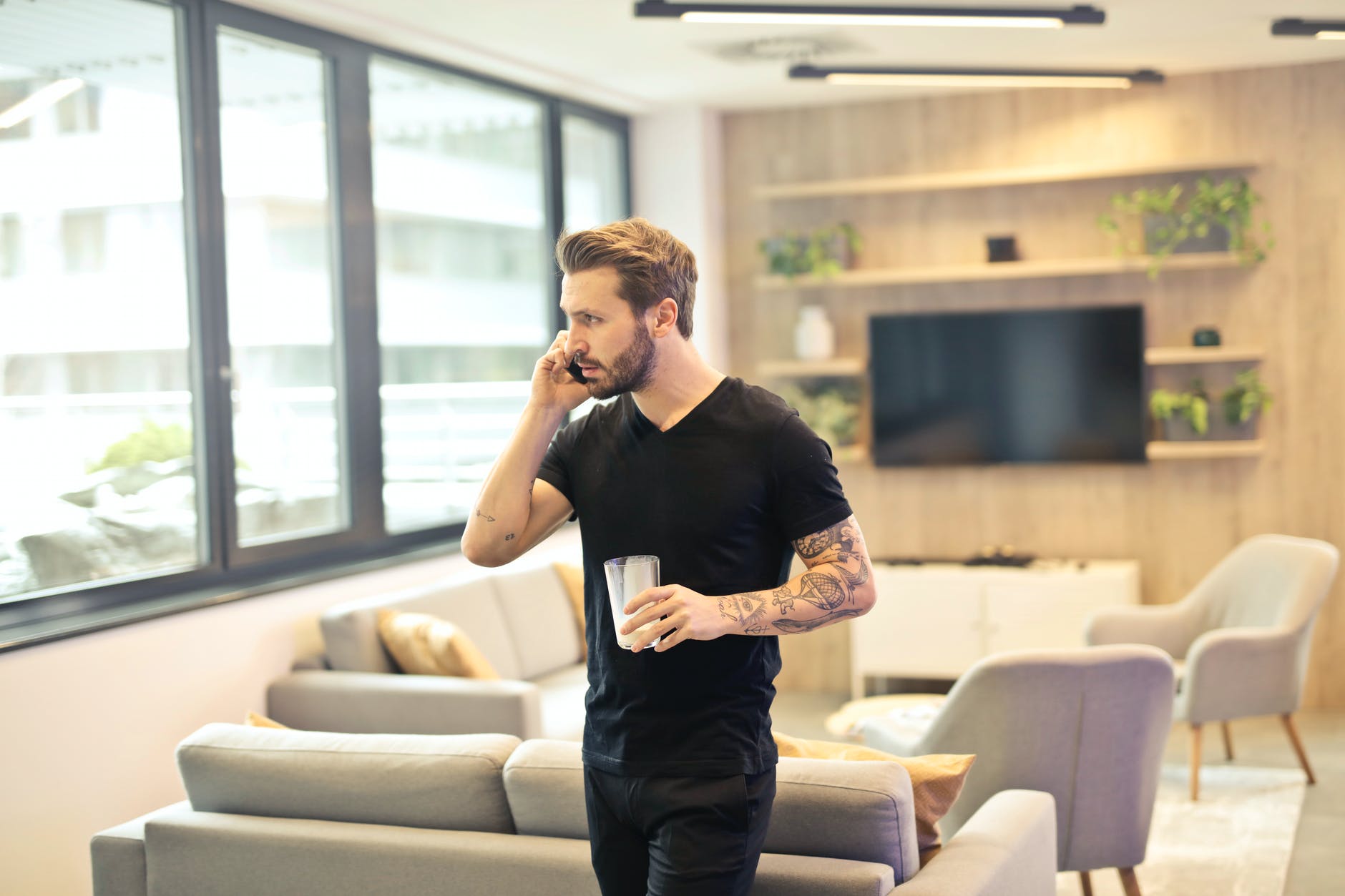 man calling on phone