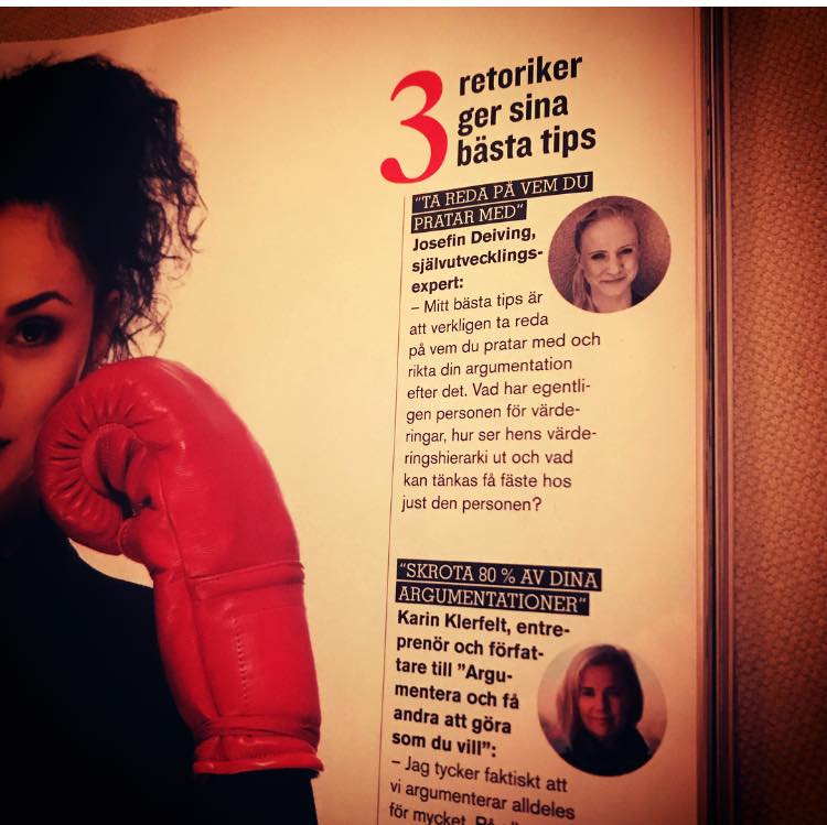 Josefin Deiving i Tidningen Tara.