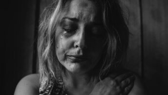 woman crying